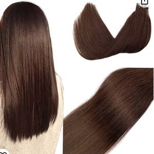 Mario Chocolate Brown Invisible Tape in Hair Extensions 20 Inch 50Gram- 2packs
